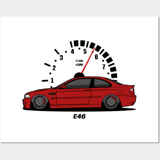 Red E46 Posters and Art